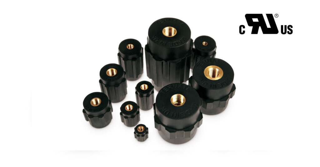 Termate manufactured Standoff Insulators. A complete range of insulated supports for many applications. The Termate Standoff Insulator Range has 4 body sizes, all with a common aesthetic design and are available with Imperial and metric inserts.