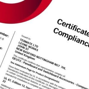 Image of UL Certificate